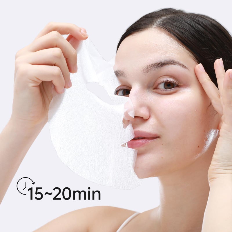 +WIS+ Hyaluronic Acid Face Mask 24 EA with Hyaluronic Acid Serum and Vitamin B5, Hydrating Facial Mask for Dry Skin, Anti-Aging Mask to Plump and Repair Dehydrated Skin, Safe on Sensitive Skin - Image 4